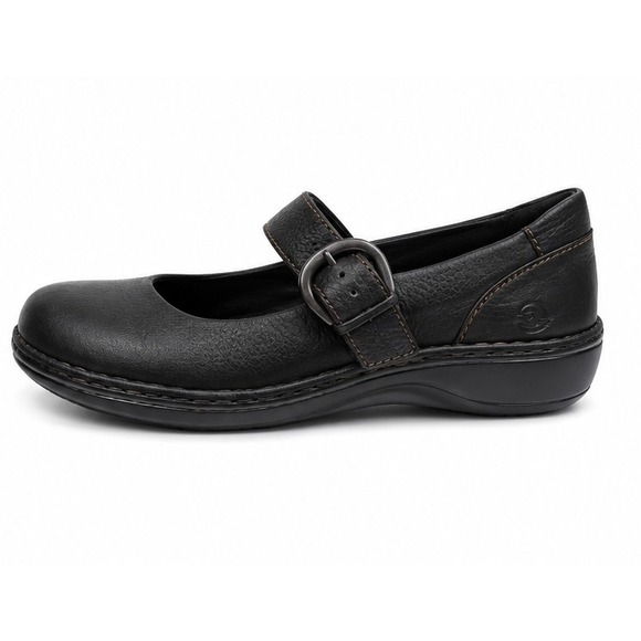 Born Shoes - Born Vintage Y2K Black Leather Mary Jane Office Flats Women's Size 8